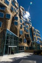 Frank Gehry Building Sun Flare Royalty Free Stock Photo